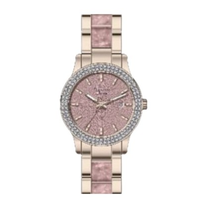 Alexandre Christie ALCWLDBRGPN1 Pink Dial Rose Gold Stainless Steel Strap Analog Women Watch